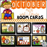 October Math and Literacy Boom Cards Bundle