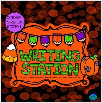 Preview of October Mini Writing Station