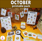 October Fall Activities Montessori Monthly Pack | Autumn