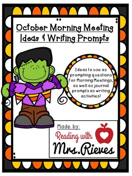 Preview of October Morning Meeting Questions