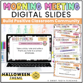 October Morning Meeting Slides | SEL & Positive Classroom 