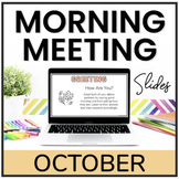 October Morning Meeting Slides with Editable Powerpoint Oc