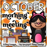 October Morning Meeting and Calendar PowerPoint Slides