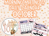 October Morning Meeting and Daily Calendar