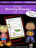 October Morning Message Math Time