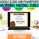 Morning Meeting Slides, October Morning Slides, Google Sli