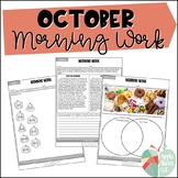 October Morning Work | For Upper Elementary | ELA and Math Review