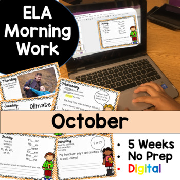 Preview of October Morning Work Google Drive Digital Edition