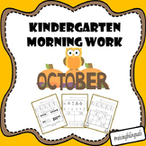 October Morning Work (Kindergarten)