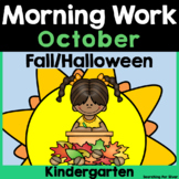 October Morning Work {Kindergarten} PDF and Digital Ready!