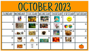 October National Day Calendar by KillionCreations | TPT