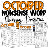 October Nonsense Word Fluency Practice Activities