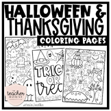 October + November Coloring Pages