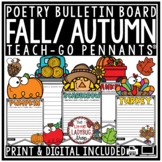 October Fall Autumn Poetry Writing Bulletin Board Acrostic