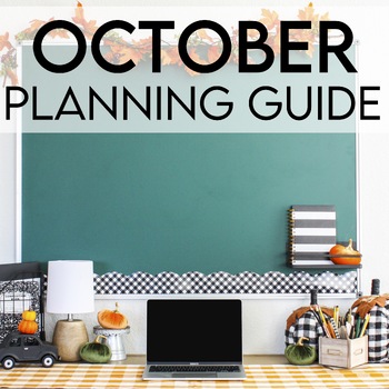 Preview of October Planning Guide - A Free Guide for Kindergarten Activities