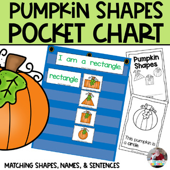Preview of 2D Shapes Activities | Pumpkin Shapes Pocket Chart Activity | Pumpkin Activity