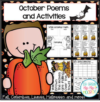 Preview of October Poetry with Engaging Activities