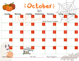 October Practice Calendar