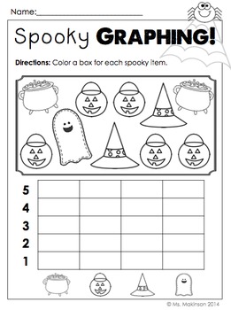 October Printables - Kindergarten Literacy, Math, and Science by Ms
