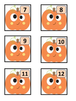 October Pumpkin Calendar Cards by Corrie Ray | Teachers Pay Teachers