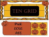October-Pumpkin Ten Grid: {Kinder}{ECSE}{ALE}{Homeschool}