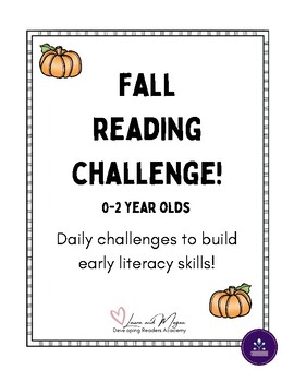 Preview of October Reading Challenge (Ages 0-2)