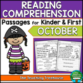 October Reading Comprehension Passages for Kindergarten an