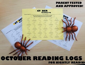Preview of October Reading Log