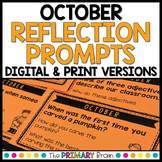 October Reflection Prompt Cards