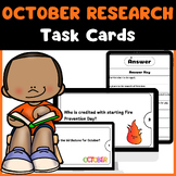 48 October Research Task Cards