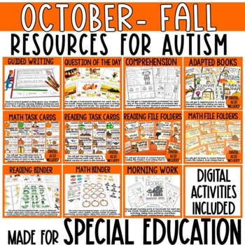 Preview of October Resources for Special Education