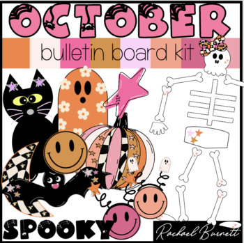 Preview of October Retro Bulletin Board Kit