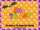 October SMARTboard Calendar Math