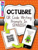 October SPANISH QR Code Writing Prompts