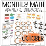 October Math for Special Education