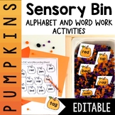 October Sensory Bin | Alphabet | Sight Word | CVC word cen