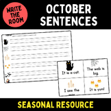 October Sentence Write the Room