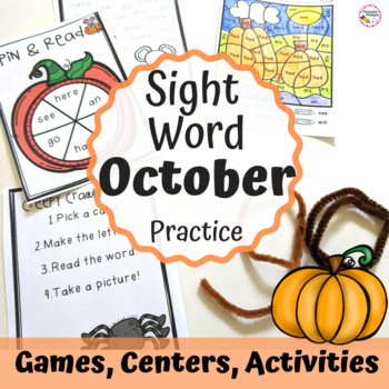 Sight Word Activities October