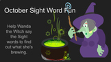 October Sight Word Fun (Distance Learning) 