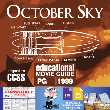 Preview of October Sky Movie Guide | Questions | Worksheet | Google Formats  (PG - 1999)