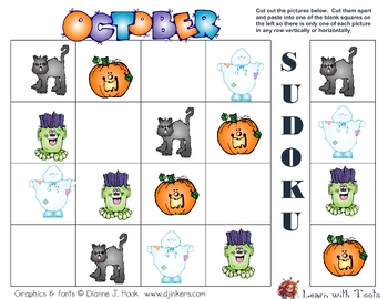 Preview of October Sudoku