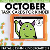 October Task Cards for Kindergarten | CENTERS, EARLY FINIS