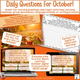 October Team Building, Morning Greeting, Shares, and Daily