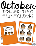 October Telling Time File Folders for Special Education