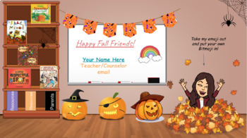 Preview of Bitmoji October Virtual Classroom! 13 SLIDES INCLUDED!!!