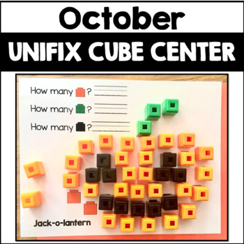 Preview of October Unifix Cube Math