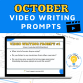 October Video Writing Prompts