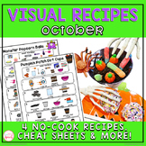 October Visual Recipes | Speech Therapy | Life Skills