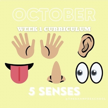 Preview of October Week 1: 5 Senses (Toddler)