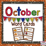 October Word Cards